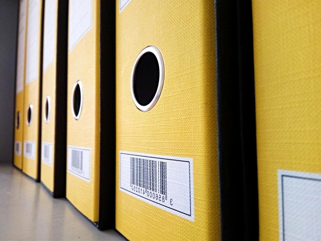 Folder icons arranged neatly